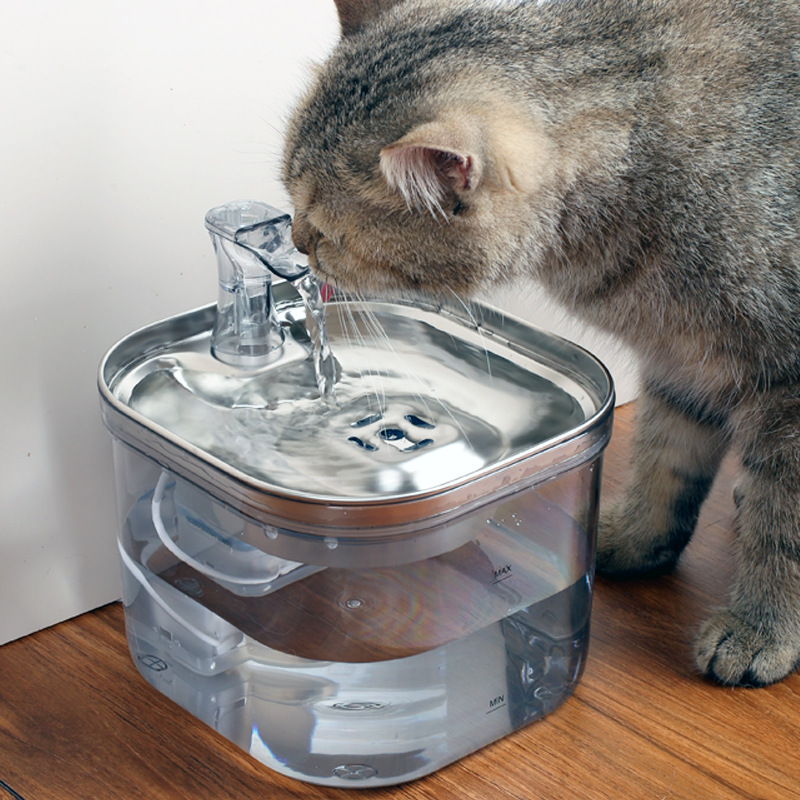 Pet Water Fountain, Automatic Stainless Steel - Image 6