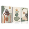 Boho canvas wall art set of 3, framed - MoraDecor