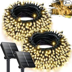 Solar string lights, 2-pack 240 LED waterproof - MoraDecor